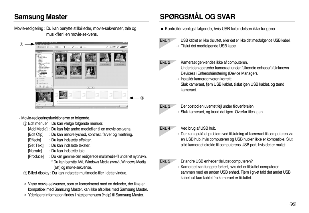 Samsung EC-NV15ZBBA/E2, EC-NV15ZSBA/E2, EC-NV15ZSDA/E3 manual Spørgsmål OG Svar 