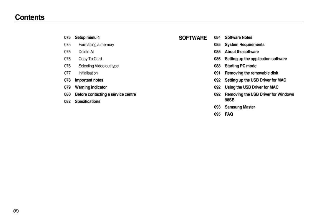 Samsung EC-NV15ZBBA/IT, EC-NV15ZSBA/E1, EC-NV15ZBBA/E2, EC-NV15ZSBA/E2, EC-NV15ZBBA/E1, EC-NV15ZSDA/E3, EC-NV15ZBDA/E3 Software 