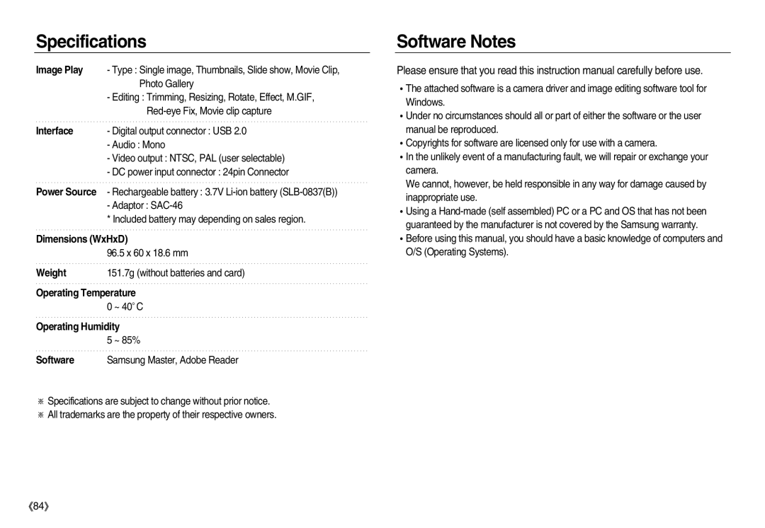 Samsung EC-NV15ZSBA/AU, EC-NV15ZSBA/E1, EC-NV15ZBBA/E2, EC-NV15ZSBA/E2, EC-NV15ZBBA/E1, EC-NV15ZSAA Software Notes, Image Play 