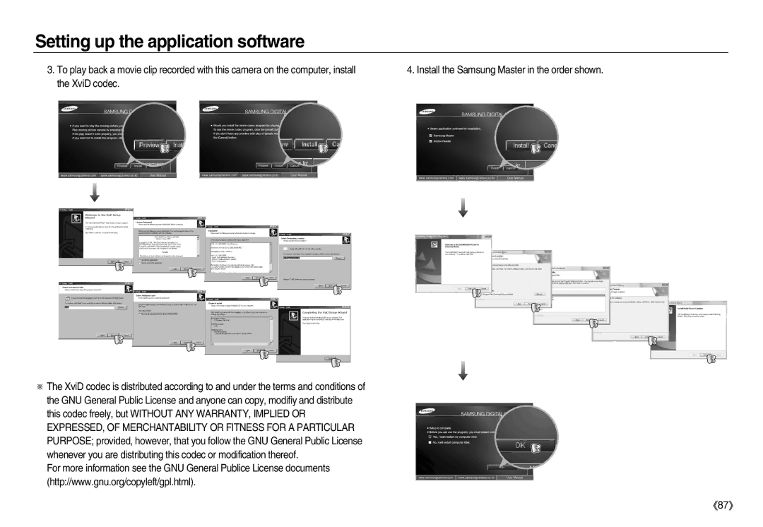 Samsung EC-NV15ZSDA/AS, EC-NV15ZSBA/E1, EC-NV15ZBBA/E2, EC-NV15ZSBA/E2, EC-NV15ZBBA/E1, EC-NV15ZSDA/E3, EC-NV15ZBDA/E3 《87》 