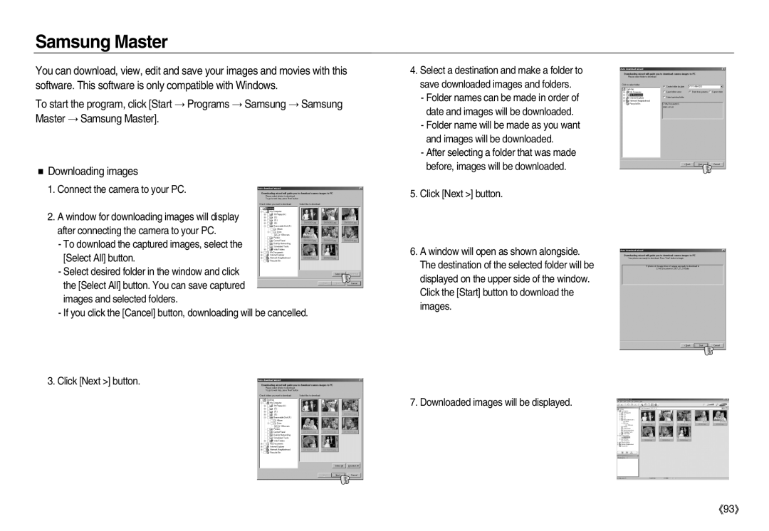 Samsung EC-NV15ZBBA/SP, EC-NV15ZSBA/E1, EC-NV15ZBBA/E2, EC-NV15ZSBA/E2, EC-NV15ZBBA/E1, EC-NV15ZSDA/E3 manual Samsung Master 