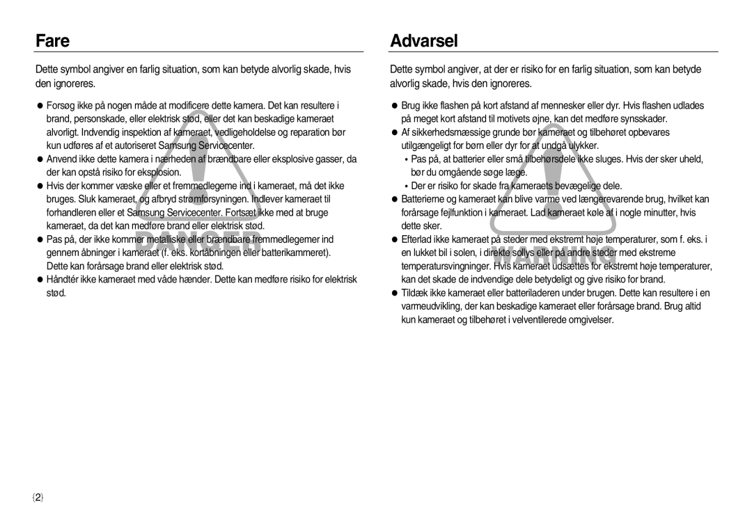 Samsung EC-NV20ZBBA/E3, EC-NV20ZBBA/E2, EC-NV20ZSBA/E2 manual Fare 