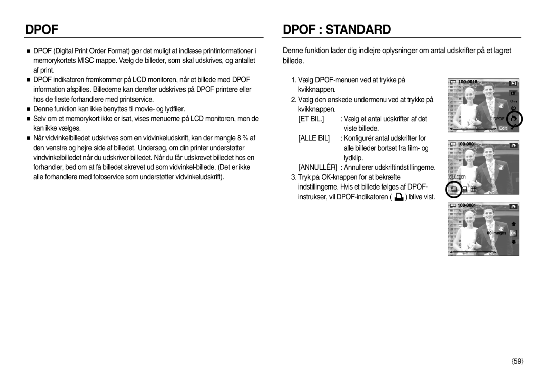 Samsung EC-NV20ZBBA/E3, EC-NV20ZBBA/E2, EC-NV20ZSBA/E2 manual Et Bil, Alle BIL, Annullér 