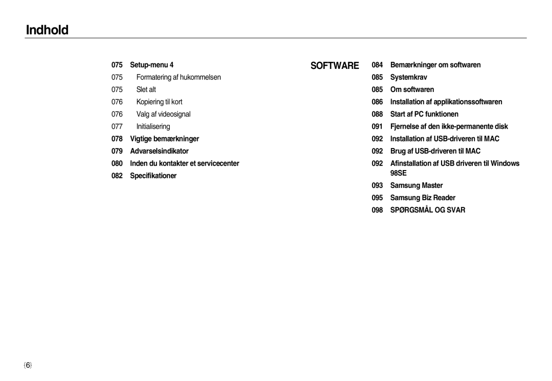 Samsung EC-NV20ZBBA/E2, EC-NV20ZBBA/E3, EC-NV20ZSBA/E2 manual Software 