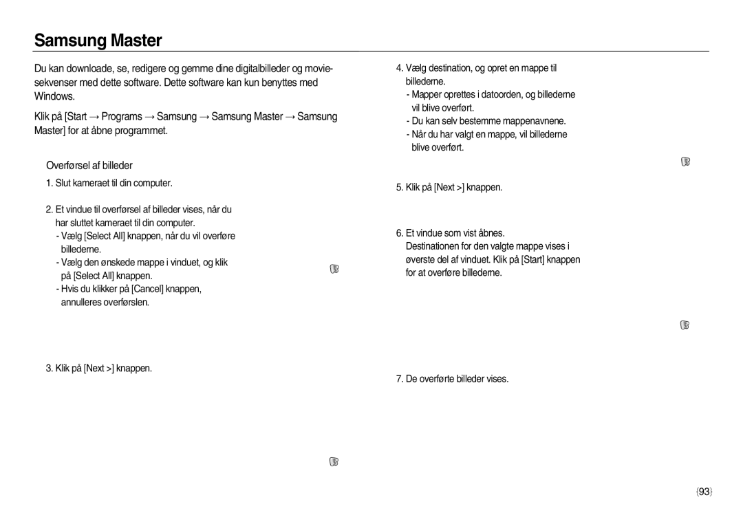 Samsung EC-NV20ZBBA/E2, EC-NV20ZBBA/E3, EC-NV20ZSBA/E2 manual Samsung Master 