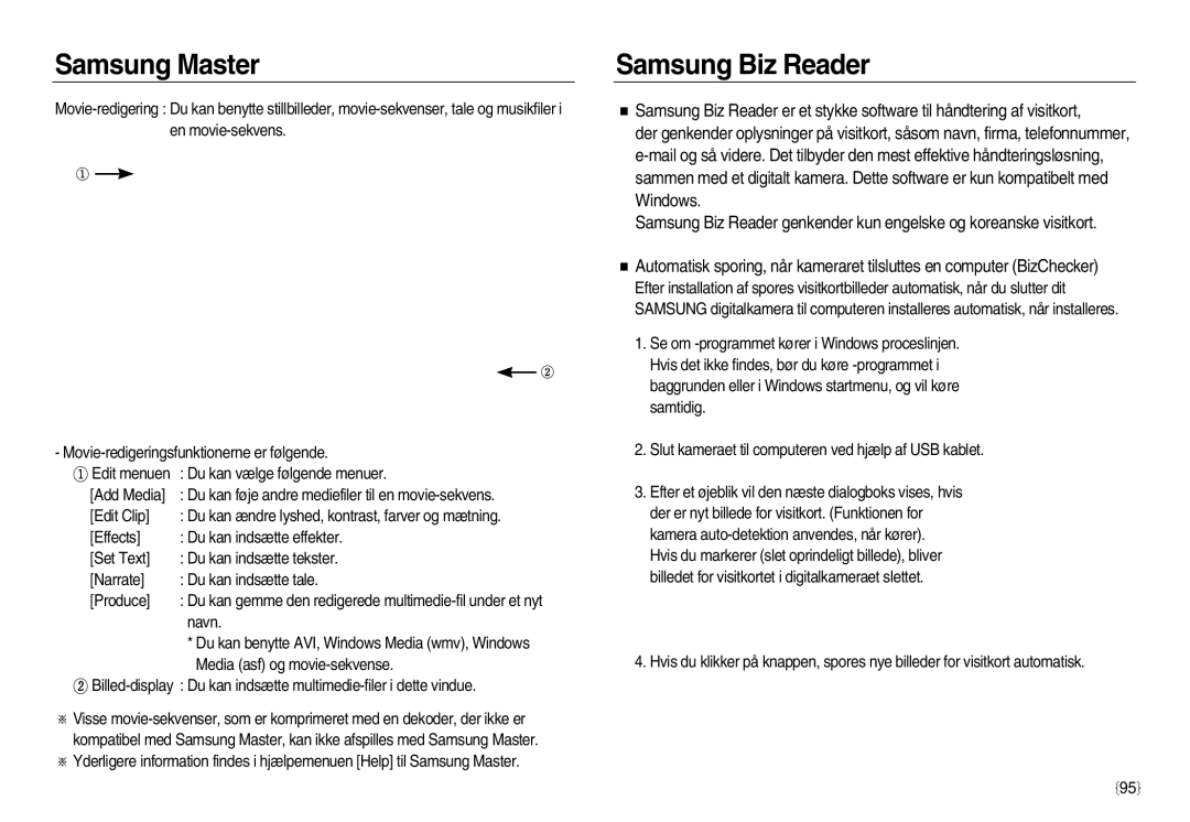 Samsung EC-NV20ZBBA/E3, EC-NV20ZBBA/E2, EC-NV20ZSBA/E2 manual Samsung Biz Reader 