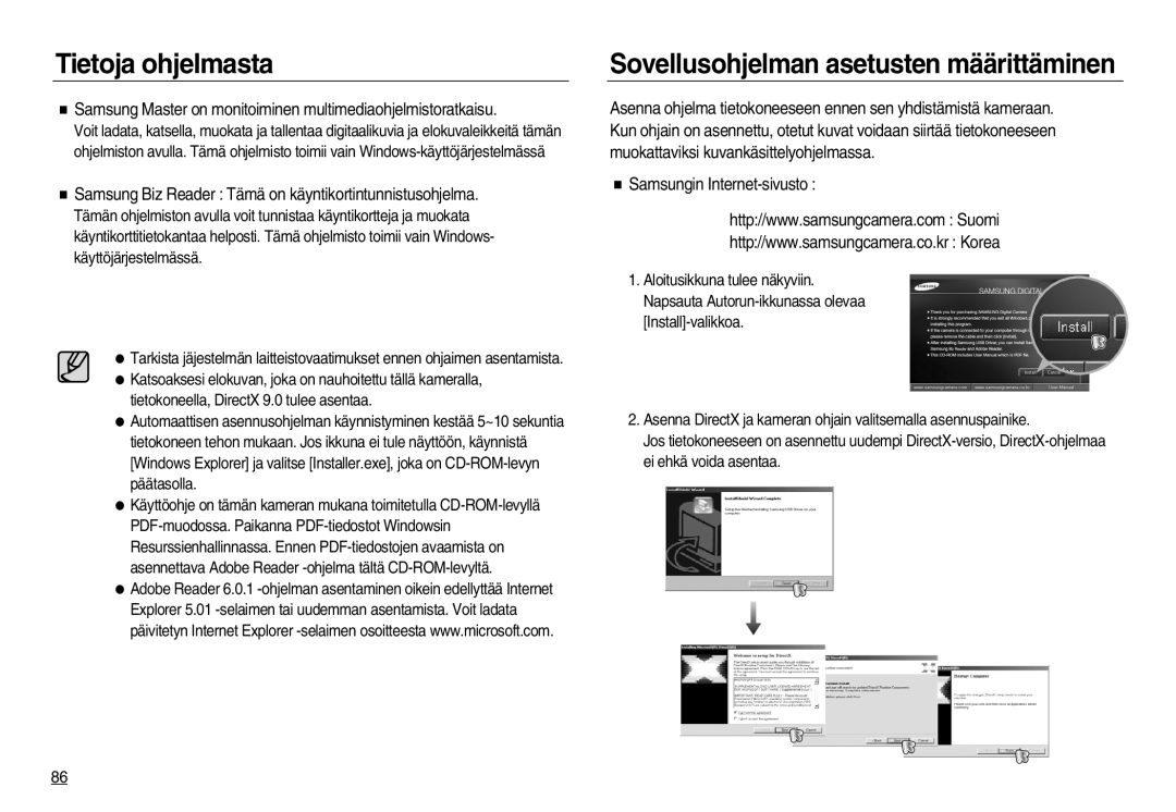 Samsung EC-NV20ZBBA/E3 manual Samsung Master on monitoiminen multimediaohjelmistoratkaisu, Samsungin Internet-sivusto 