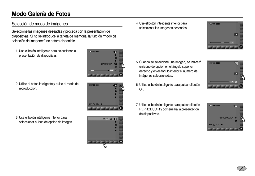 Samsung EC-NV20ZBBB/SP, EC-NV20ZSBA/E1, EC-NV20ZBBA/E3, EC-NV20ZBBA/E1, EC-NV20ZBBB/AS manual Selección de modo de imágenes 