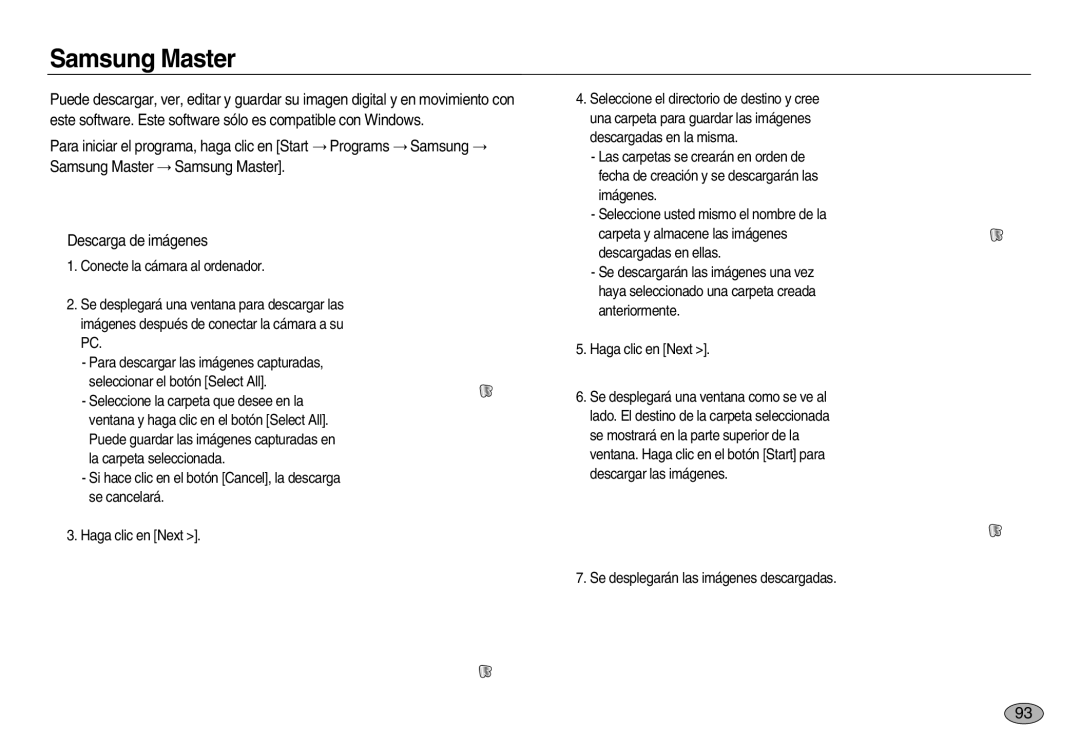 Samsung EC-NV20ZSBB/AS, EC-NV20ZSBA/E1, EC-NV20ZBBA/E3, EC-NV20ZBBA/E1, EC-NV20ZBBB/AS, EC-NV20ZBBA/AS manual Samsung Master 