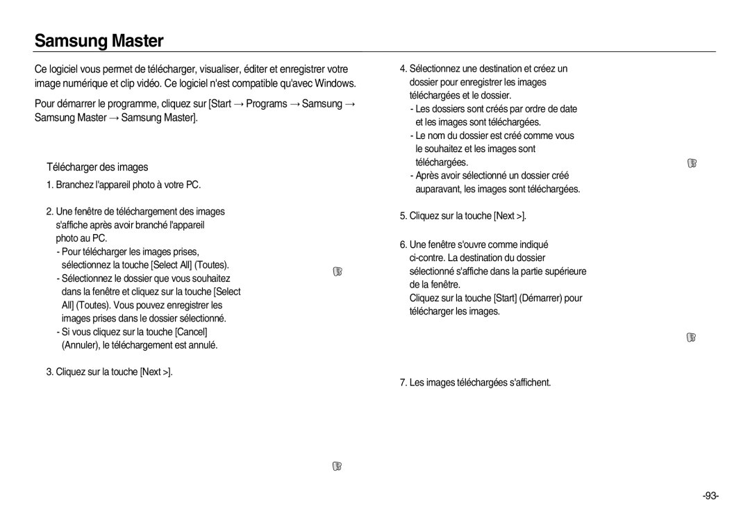 Samsung EC-NV20ZBBA/E2, EC-NV20ZSBA/E3, EC-NV20ZSBA/FR, EC-NV20ZBBA/FR, EC-NV20ZSBA/E1, EC-NV20ZBBA/E3 manual Samsung Master 