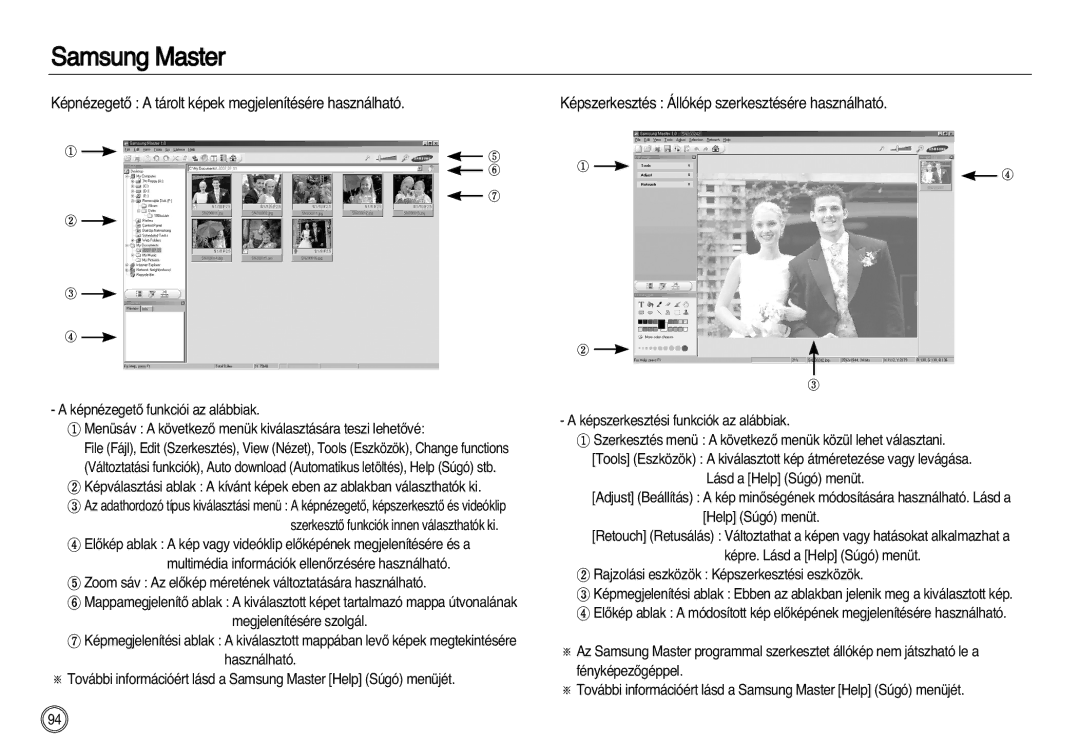 Samsung EC-NV20ZBBA/E2, EC-NV20ZSBA/FR, EC-NV20ZBBA/FR manual KépnézegetŒ a tárolt képek megjelenítésére használható 