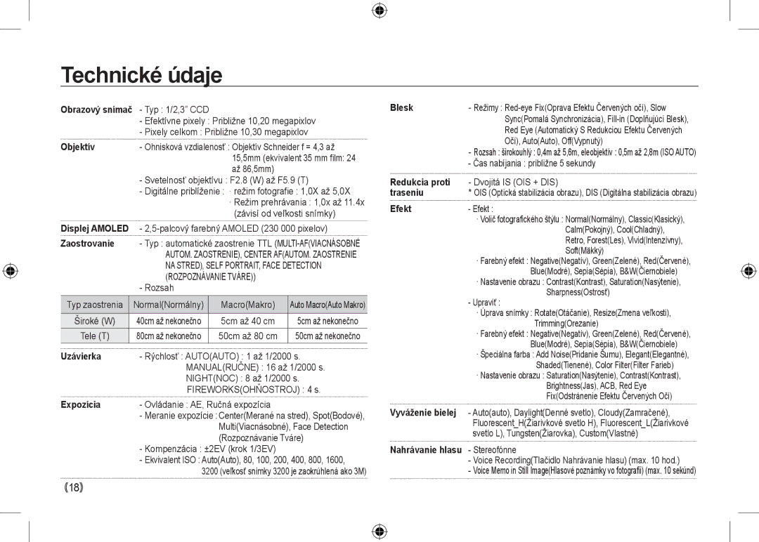 Samsung EC-NV24HBBD/E2, EC-NV24HBBA/E3, EC-NV24HBBB/FR, EC-NV24HBBA/E2, EC-NV24HSBA/FR, EC-NV24HSBA/E3, EC-NV24HSBA/E2 18 