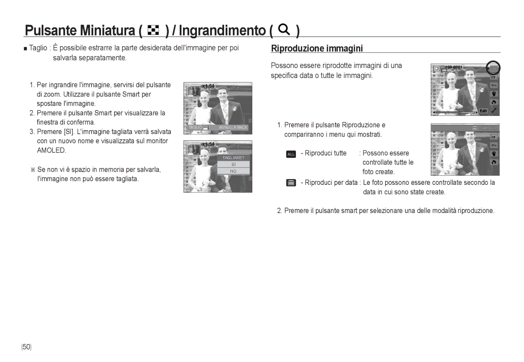 Samsung EC-NV24HSBA/IT, EC-NV24HBBA/E3, EC-NV24HSBA/E3, EC-NV24HSBB/E1 Riproduzione immagini, Riproduci tutte, Foto create 