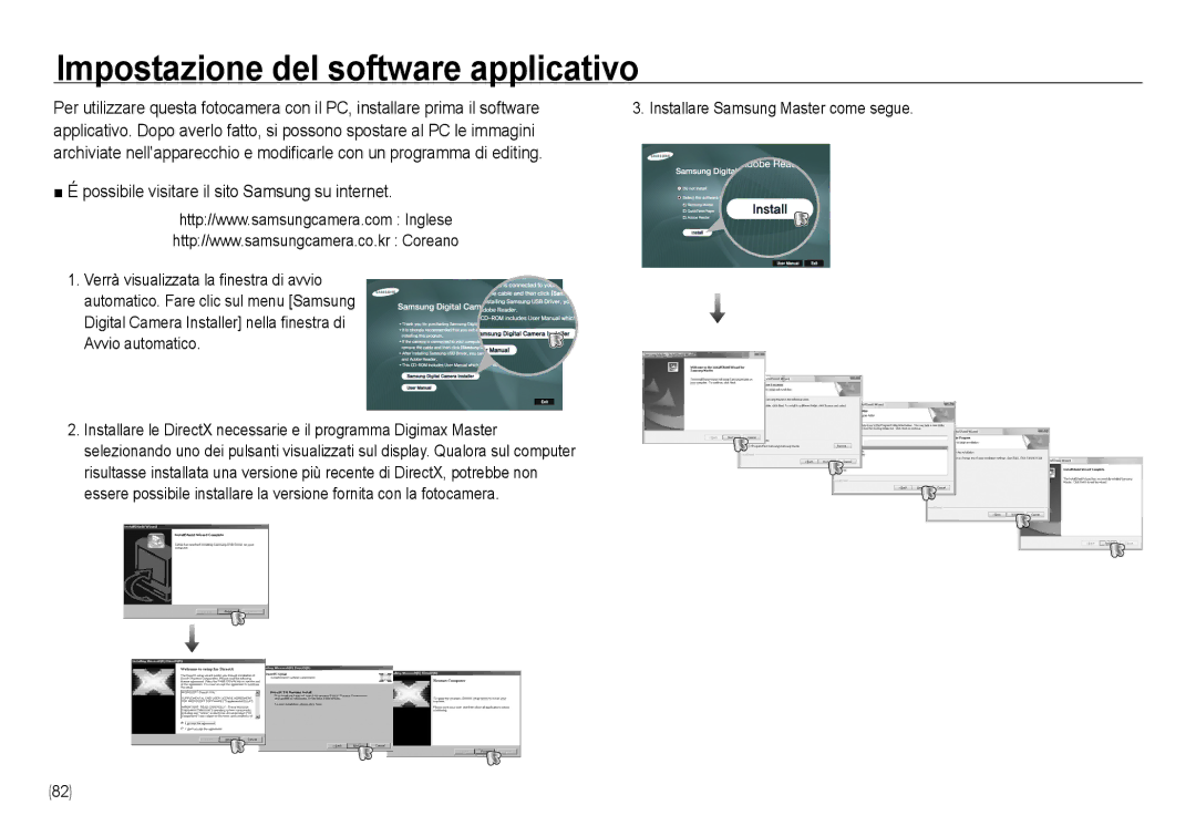 Samsung EC-NV24HBBC/E1 manual Possibile visitare il sito Samsung su internet, Installare Samsung Master come segue 