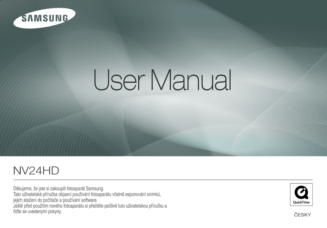 Samsung EC-NV24HSBA/E3, EC-NV24HBBA/E3, EC-NV24HSBD/E3, EC-NV24HBBD/E3 manual 