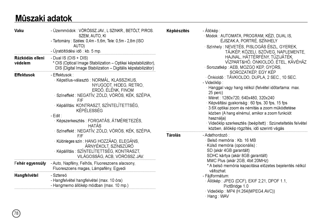 Samsung EC-NV24HSBD/E3, EC-NV24HBBA/E3, EC-NV24HSBA/FR, EC-NV24HSBA/E3 manual Szem, Auto, Ki, ÉJSZAK.A, PORTRÉ, Színhely 