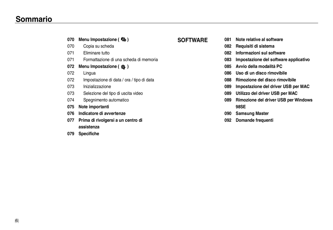 Samsung EC-NV30ZBBB/IT, EC-NV30ZSBA/E2, EC-NV30ZSDA/E3, EC-NV30ZBBA/E2, EC-NV30ZBDA/E3, EC-NV30ZSBA/IT, EC-NV30ZBBB/E1 Software 