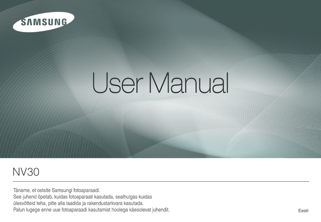 Samsung EC-NV30ZBBA/RU, EC-NV30ZSBA/RU manual 