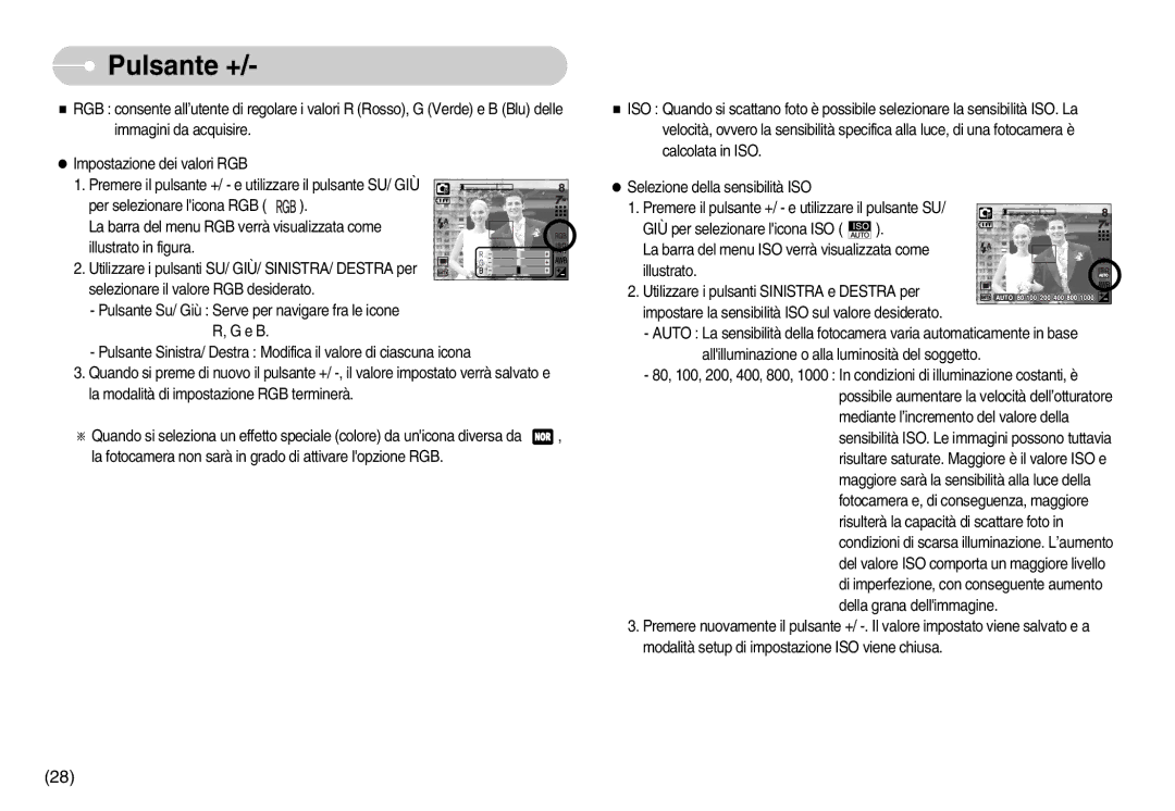 Samsung EC-NV3ZZBBD/E1, EC-NV3ZZBBC/E2, EC-NV3ZZSBA/E1, EC-NV3ZZSBA/DE, EC-NV3ZZSBA/IT, EC-NV3ZZBBJ/E1 manual Pulsante + 