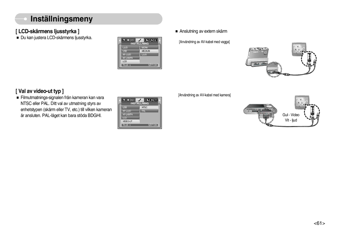 Samsung EC-NV3ZZBBF/E2, EC-NV3ZZBBC/E2, EC-NV3ZZSBA/E1, EC-NV3ZZSBA/DE, EC-NV3ZZBBB/E2, EC-NV3ZZBBG/E2 LCD-skärmens ljusstyrka 