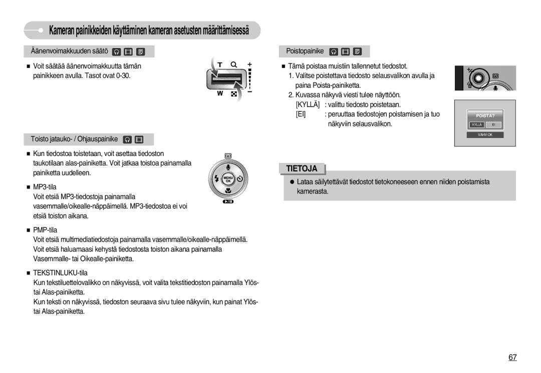 Samsung EC-NV3ZZBBA/FI, EC-NV3ZZBBC/E2, EC-NV3ZZSBA/E1, EC-NV3ZZSBA/DE, EC-NV3ZZBBB/E2, EC-NV3ZZBBG/E2 manual Kyllä Vahvok 