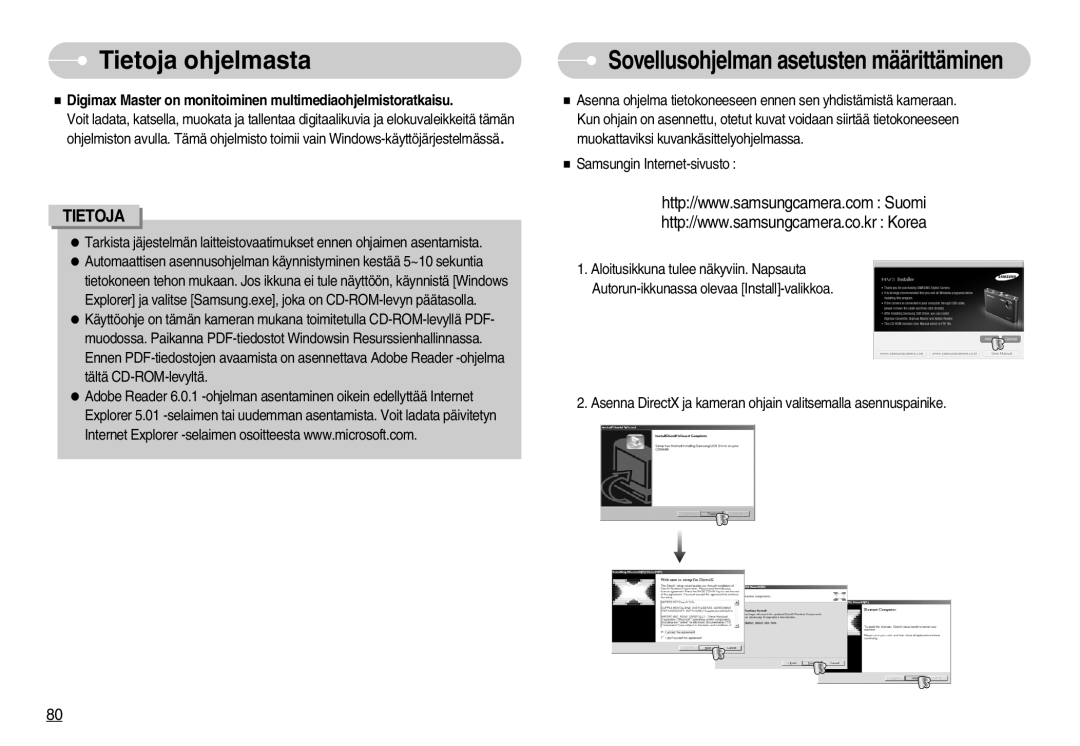 Samsung EC-NV3ZZBBC/E2, EC-NV3ZZSBA/E1, EC-NV3ZZSBA/DE, EC-NV3ZZBBB/E2 manual Sovellusohjelman asetusten määrittäminen 