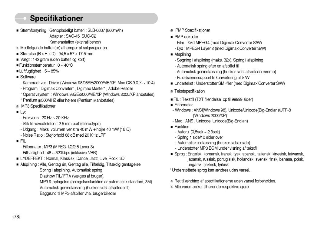 Samsung EC-NV3ZZBBD/E2, EC-NV3ZZBBC/E2, EC-NV3ZZSBA/E1, EC-NV3ZZSBA/DE, EC-NV3ZZBBB/E2, EC-NV3ZZBBG/E2, EC-NV3ZZBBA/FI manual Fil 