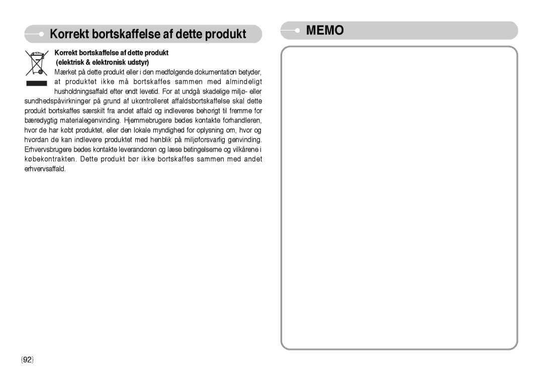 Samsung EC-NV3ZZBBB/E2, EC-NV3ZZBBC/E2, EC-NV3ZZSBA/E1, EC-NV3ZZSBA/DE, EC-NV3ZZBBG/E2, EC-NV3ZZBBA/FI, EC-NV3ZZSBA/E2 Memo 