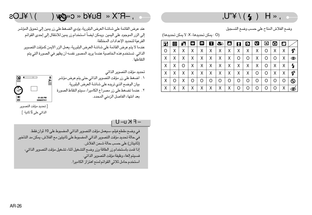 Samsung EC-NV3ZZSBA/AS, EC-NV3ZZSAA, EC-NV3ZZBBC/E2, EC-NV3ZZSBA/E1 manual «∞Hö‘ ¸, ¥ºu¸, ¥LOs, «∞c«¢w «∞∑Bu¥d ±RÆX ¸, AR-26 