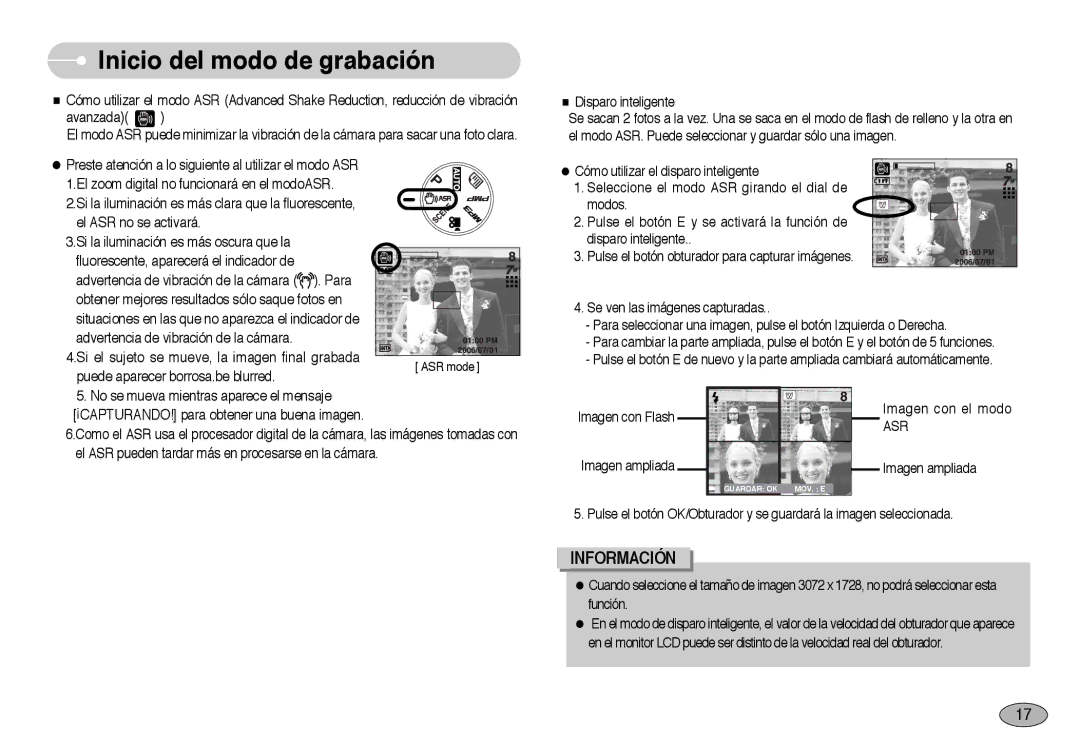 Samsung EC-NV3ZZBBA/PT, EC-NV3ZZSBA/E1, EC-NV3ZZBBD/E1, EC-NV3ZZSBA/DE Puede aparecer borrosa.be blurred, Imagen con el modo 