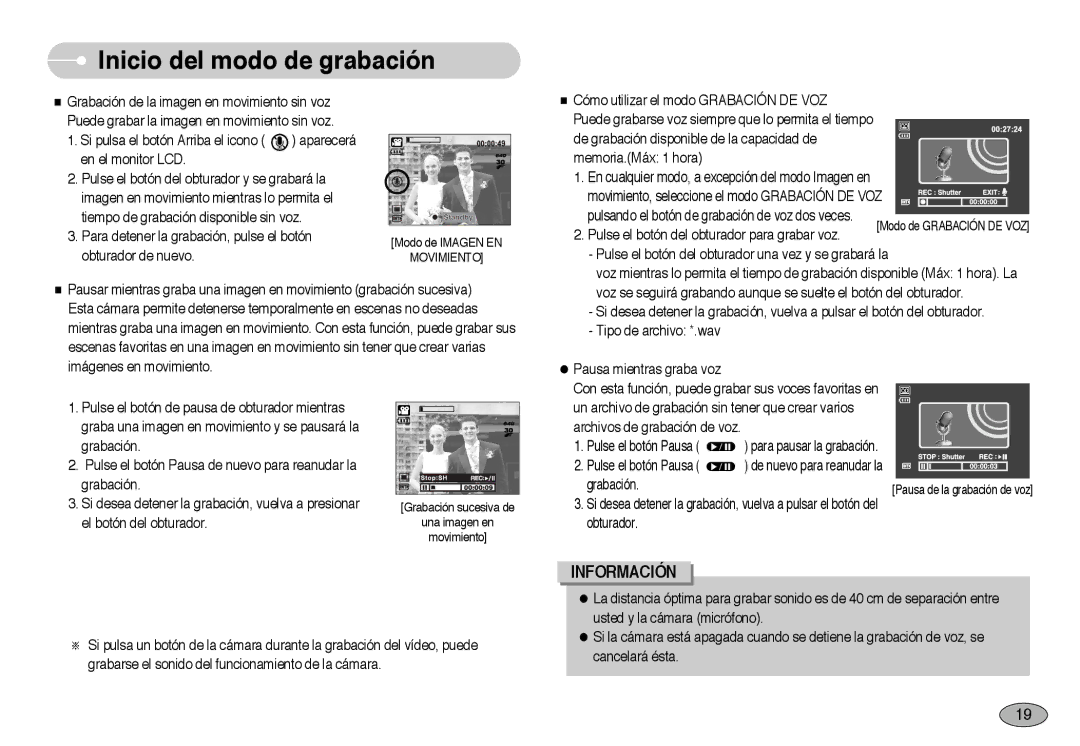 Samsung EC-NV3ZZBBA/AS, EC-NV3ZZSBA/E1, EC-NV3ZZBBD/E1, EC-NV3ZZSBA/DE, EC-NV3ZZBBA/SP, EC-NV3ZZBBA/PT manual Modo de Imagen EN 