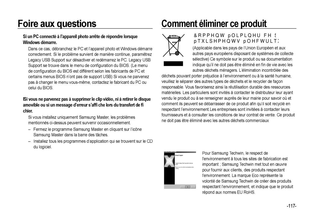 Samsung EC-NV4ZZSBA/E3, EC-NV4ZZPBA/FR Comment éliminer ce produit, Applicable dans les pays de l’Union Européen et aux 