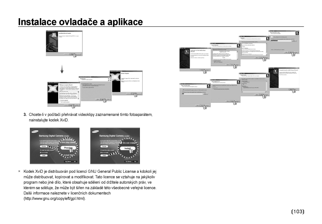 Samsung EC-NV4ZZSBA/E3, EC-NV4ZZBBA/E3 manual 103 