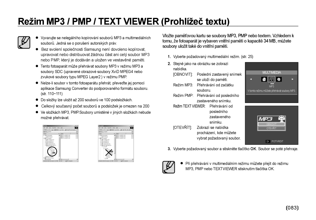 Samsung EC-NV4ZZSBA/E3, EC-NV4ZZBBA/E3 manual Obnovit, Otevřít 