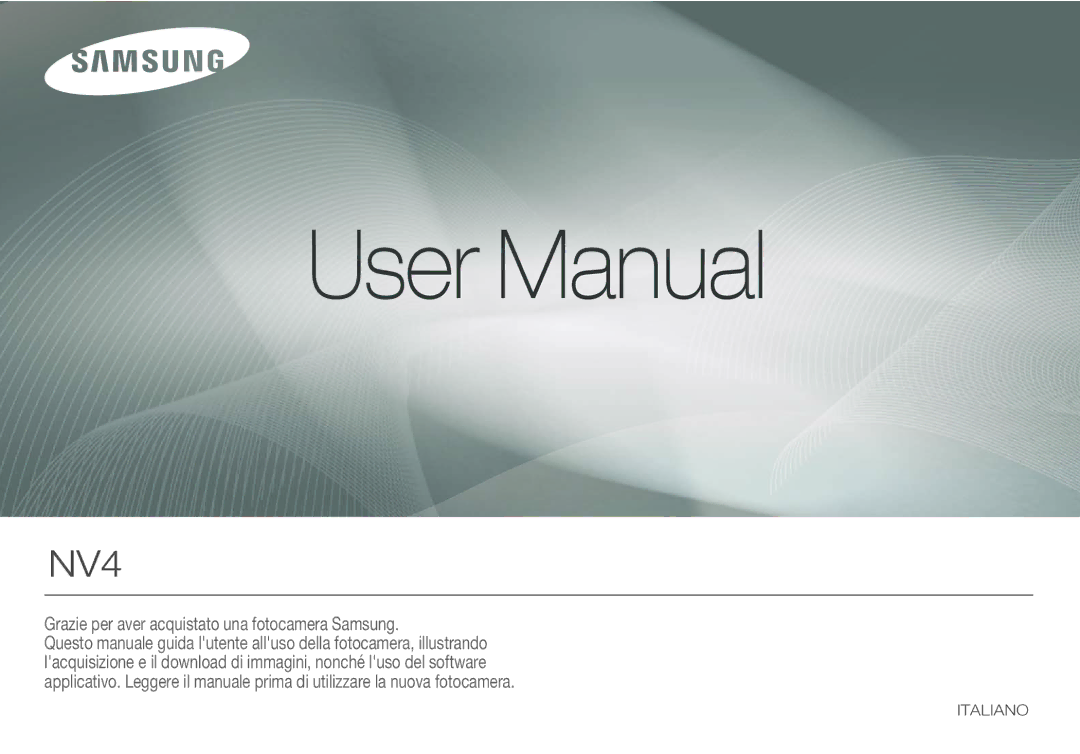 Samsung EC-NV4ZZBBA/E3, EC-NV4ZZSBA/E3 manual 