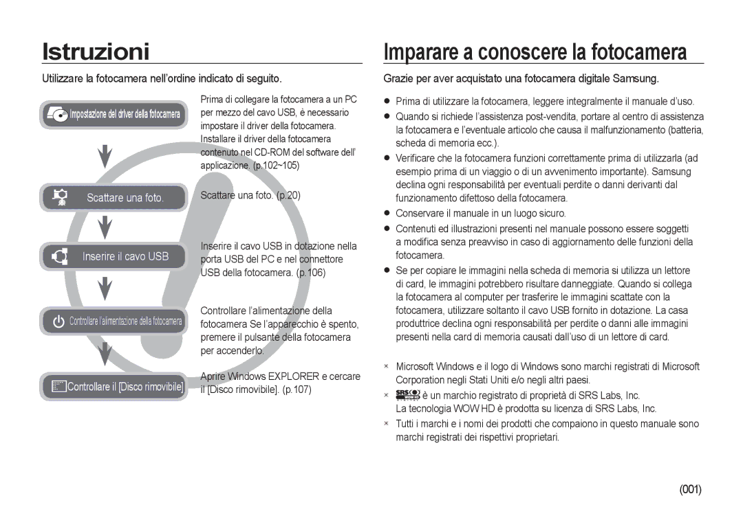 Samsung EC-NV4ZZTBB/E3 Istruzioni, Prima di collegare la fotocamera a un PC, Conservare il manuale in un luogo sicuro 