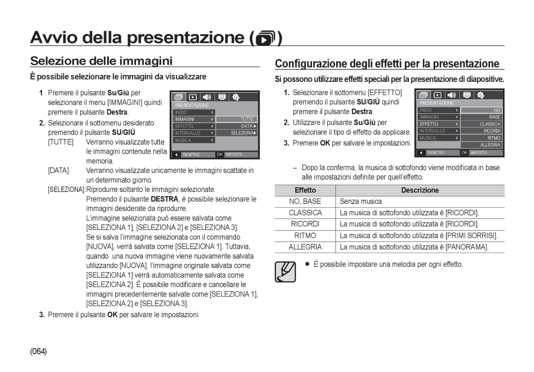 Samsung EC-NV4ZZPBA/IT manual Selezione delle immagini, Possibile selezionare le immagini da visualizzare, Data, Ritmo 