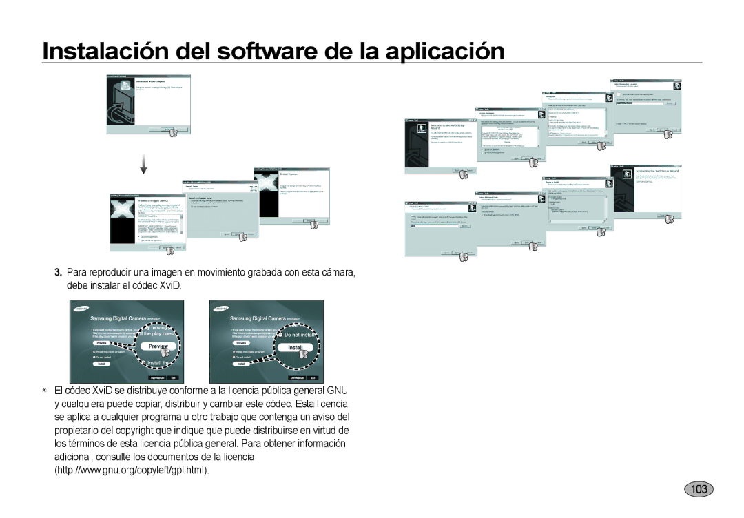 Samsung EC-NV4ZZPBC/E1, EC-NV4ZZSBA/E3, EC-NV4ZZPBA/E3, EC-NV4ZZTBB/E3, EC-NV4ZZBBA/E3, EC-NV4ZZTBE/E1, EC-NV4ZZBBB/E1 manual 103 