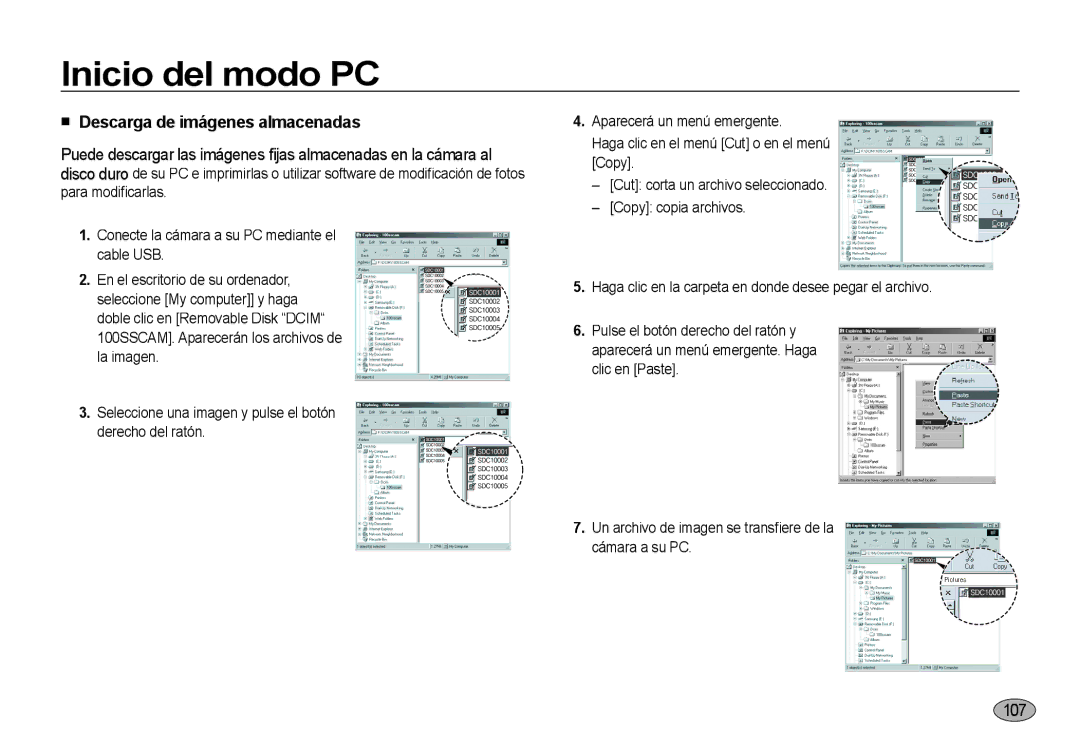 Samsung EC-NV4ZZSBA/E3, EC-NV4ZZPBA/E3, EC-NV4ZZTBB/E3, EC-NV4ZZBBA/E3, EC-NV4ZZTBE/E1  Descarga de imágenes almacenadas 