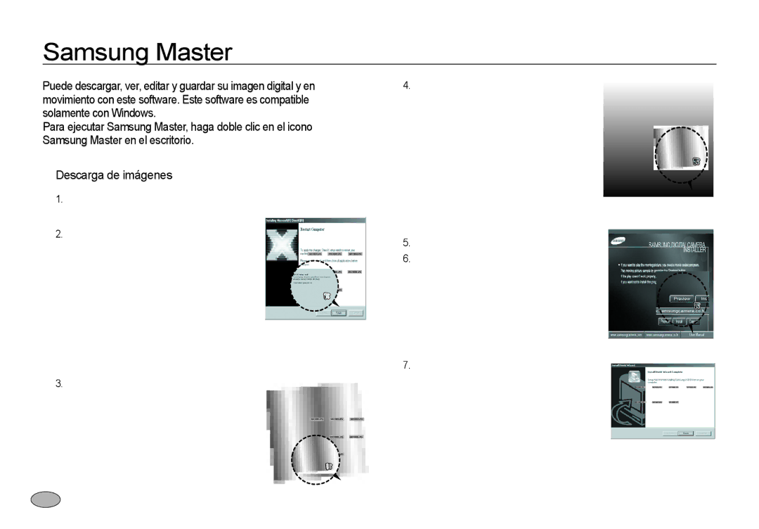 Samsung EC-NV4ZZBBB/E1, EC-NV4ZZSBA/E3, EC-NV4ZZPBA/E3 Samsung Master, Las imágenes Se desplegarán las imágenes descargadas 