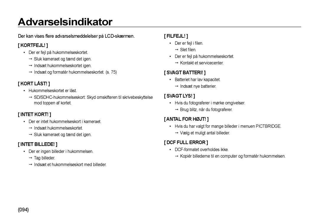 Samsung EC-NV4ZZSBA/E3, EC-NV4ZZPBA/E3 manual Indsæt og formatér hukommelseskortet. s, Sluk kameraet og tænd det igen 