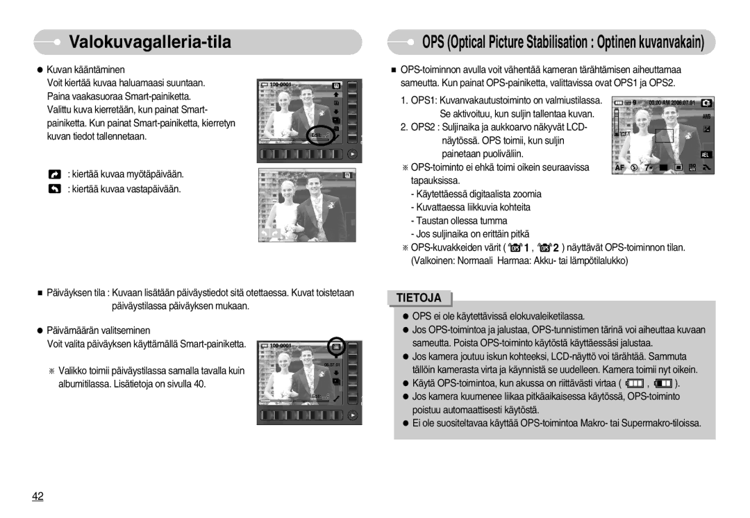 Samsung EC-NV7ZZBBC/E2, EC-NV7ZZBBC/DE, EC-NV7ZZBBB/E2, EC-NV7ZZBBA/FI OPS Optical Picture Stabilisation Optinen kuvanvakain 