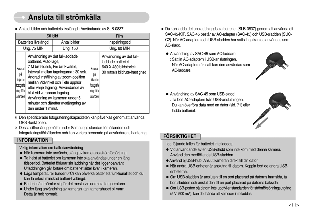 Samsung EC-NV7ZZBBC/DE, EC-NV7ZZBBB/E2, EC-NV7ZZBBA/FI, EC-NV7ZZBBC/E2 manual Information 