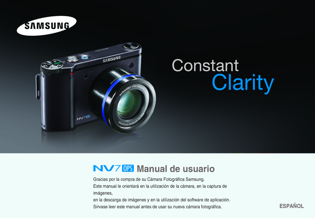 Samsung EC-NV7ZZBBC/E1, EC-NV7ZZBBC/DE, EC-NV7ZZBBA/SP, EC-NV7ZZBBB/SP, EC-NV7ZZBBA/PT manual Manual de usuario 