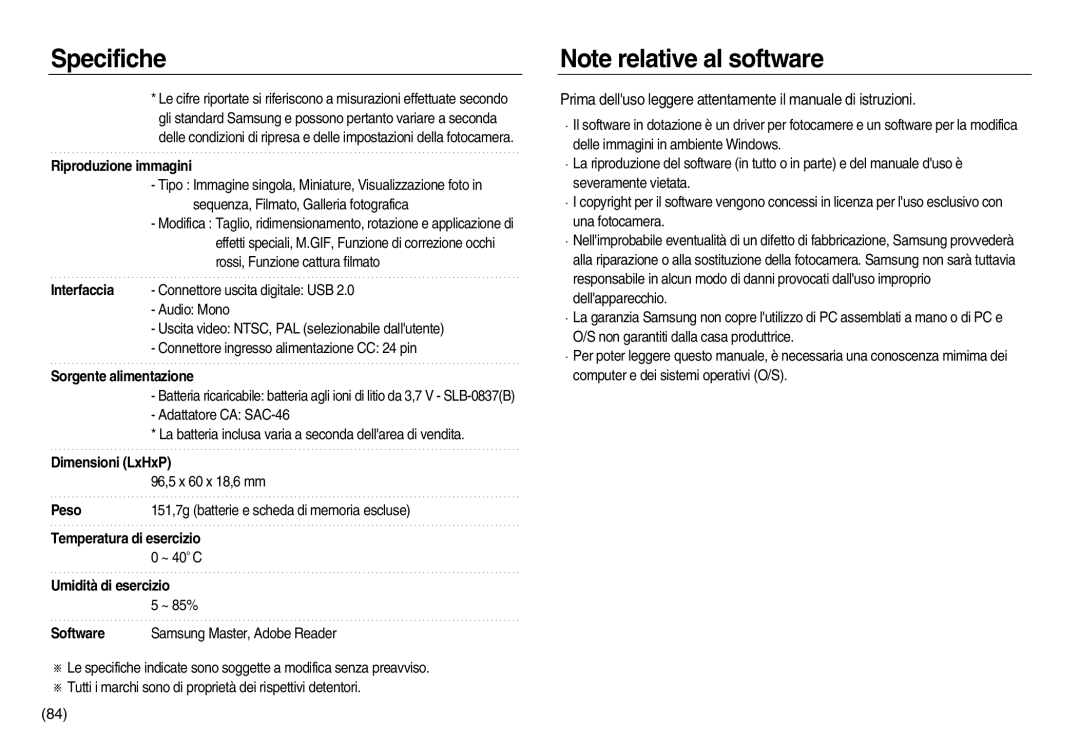 Samsung EC-NV8ZZSBA/E1, EC-NV8ZZBBA/E1 Prima delluso leggere attentamente il manuale di istruzioni, Riproduzione immagini 