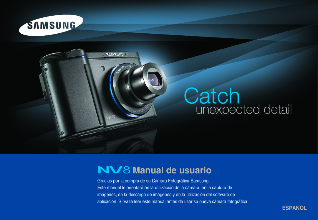 Samsung EC-NV8ZZSBA/E1, EC-NV8ZZBBA/E1, EC-NV8ZZSDA/E3, EC-NV8ZZBDA/E3, EC-NV8ZZSBA/AS manual Manual de usuario 