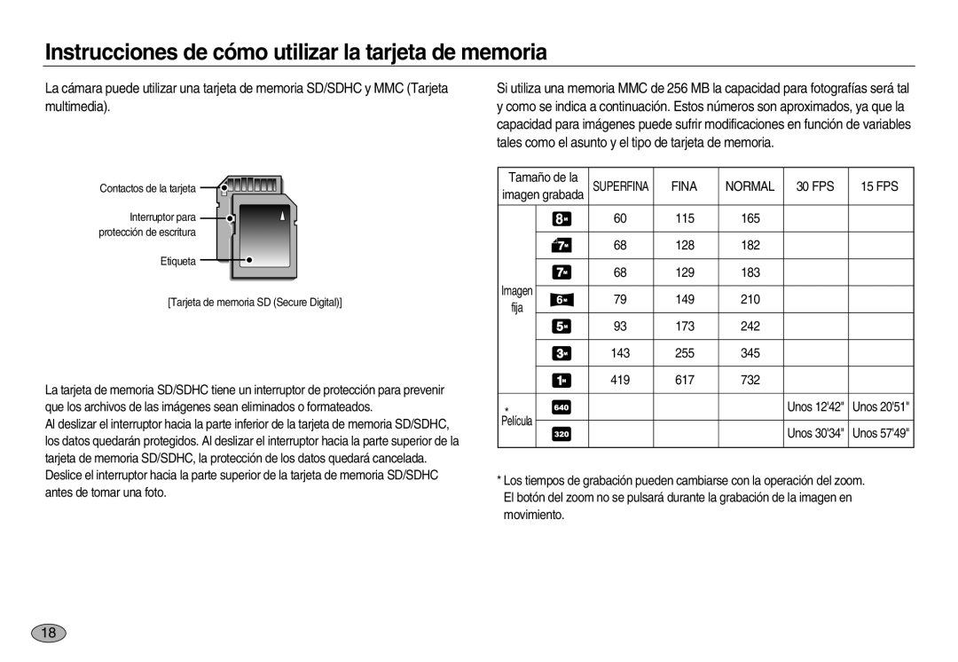 Samsung EC-NV8ZZBBA/GB, EC-NV8ZZBBA/E1, EC-NV8ZZSBA/E1, EC-NV8ZZSDA/E3, EC-NV8ZZBDA/E3, EC-NV8ZZSBA/AS manual Fina Normal 