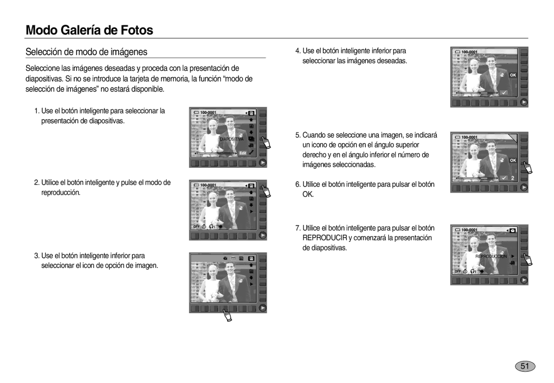 Samsung EC-NV8ZZSDA/E3, EC-NV8ZZBBA/E1, EC-NV8ZZSBA/E1, EC-NV8ZZBDA/E3, EC-NV8ZZSBA/AS manual Selección de modo de imágenes 