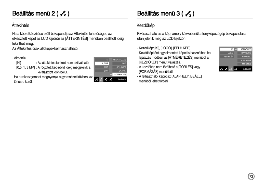 Samsung EC-NV8ZZSDA/E3, EC-NV8ZZBBA/E1, EC-NV8ZZSBA/E1, EC-NV8ZZBDA/E3, EC-NV8ZZSBA/E2, EC-NV8ZZBBA/E2 Áttekintés, KezdŒkép 