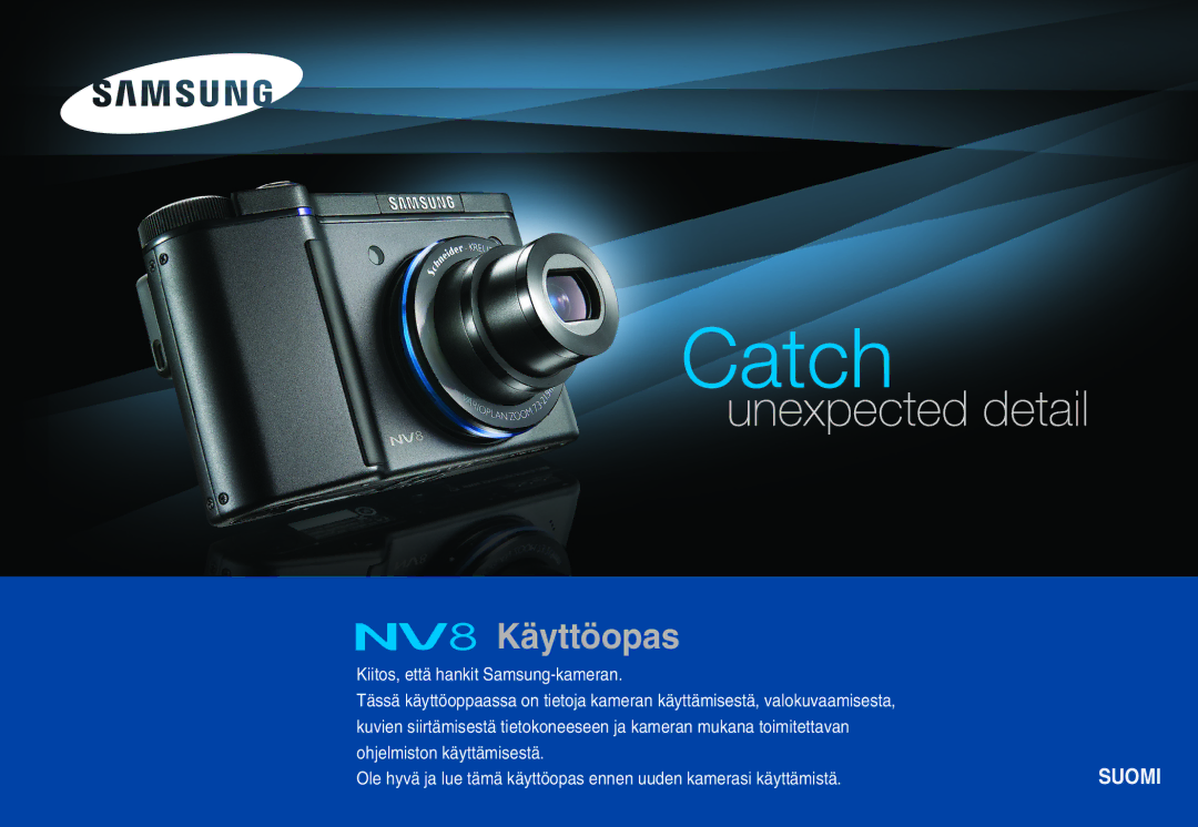 Samsung EC-NV8ZZBDA/E3, EC-NV8ZZSDA/E3, EC-NV8ZZSBA/E2, EC-NV8ZZBBA/E2 manual Käyttöopas 